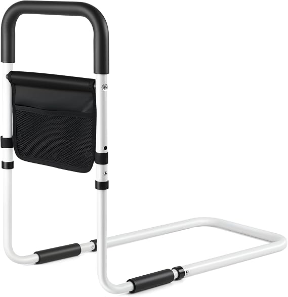 Apoio lateral ajustável para cama com bolsa